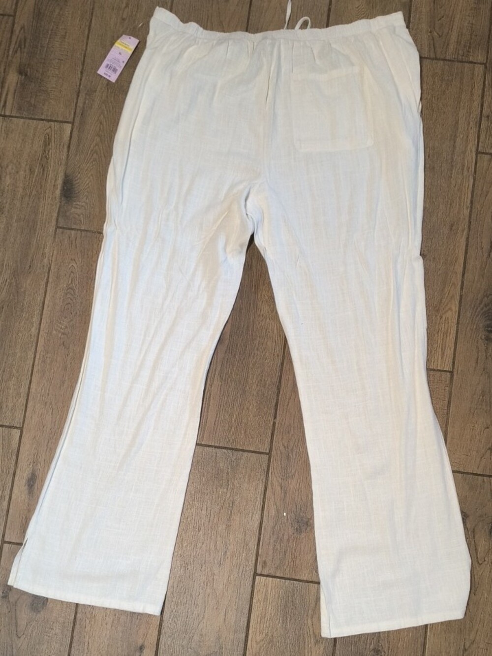wild fable Cream Drawstring Wide-Leg Casual Pants - Picture 3 of 3